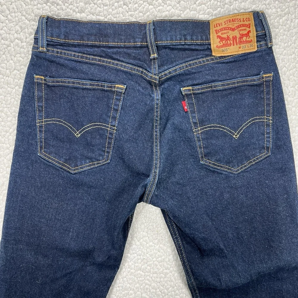 Levi's 505 Jeans Men's 33x30 (Actual 31x29.5) Streetwear Grunge Casual Denim‎